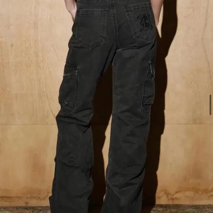 [BUNJANG] Helene Paris Washed Bootcut Denim Pants / 헬레네파리스 카치온 워시드 부츠컷 데님팬츠 바지 S