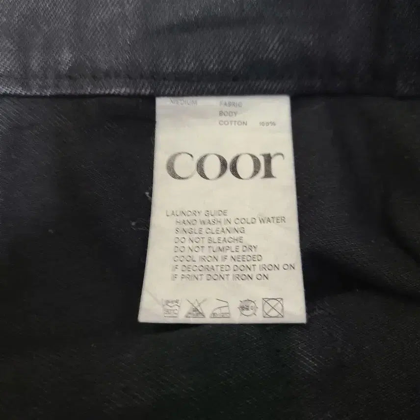 [BUNJANG] COOR Big Pocket Wide Leg Denim Black M / 쿠어 빅포켓 와이드 레그 데님 블랙 M 팝니다