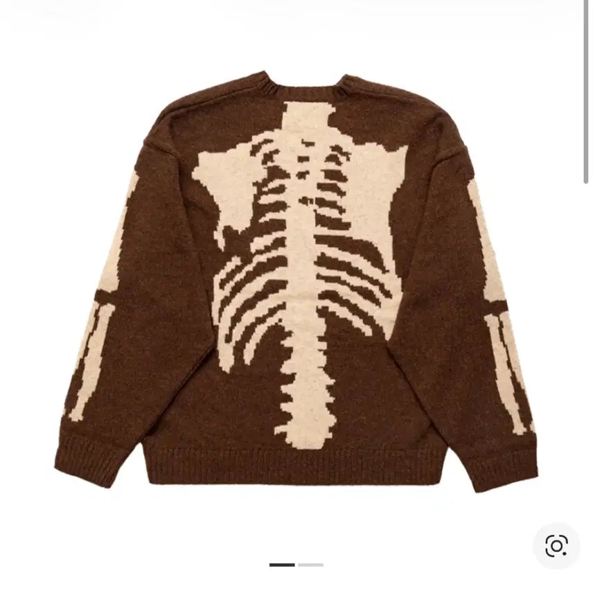 [BUNJANG] Capital Bone Knit Brown / 캐피탈 본 니트 브라운