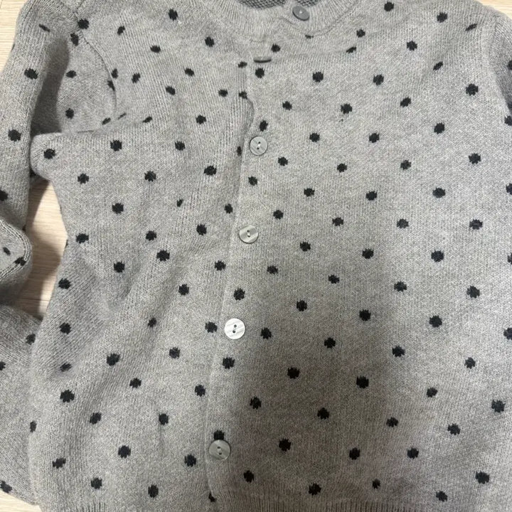 [BUNJANG] Beige Dot Stripe Corduroy Long Sleeve Set / 옷 벼룩 베이지 자켓 도트 가디건 스트라이프 긴팔 코듀로이 팬츠