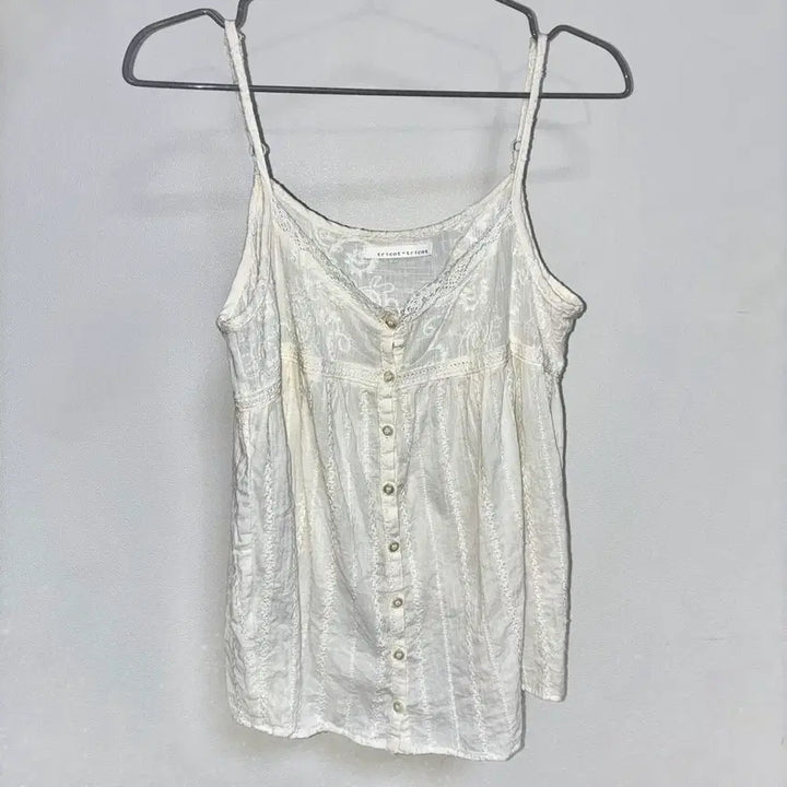 [SOLD OUT] tricot tricot 일본 빈티지 모리걸 레이스 나시 블라우스