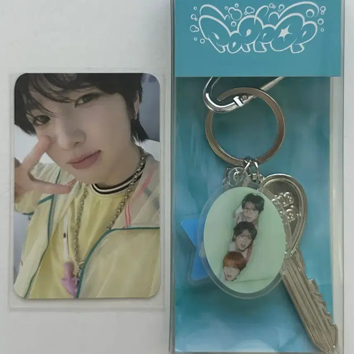 [BUNJANG] NCT WISH Sakuya MD Keyring Photocard / 사쿠야 팝팝 엠디 열쇠 키링 포카 단순개봉 엔시티위시