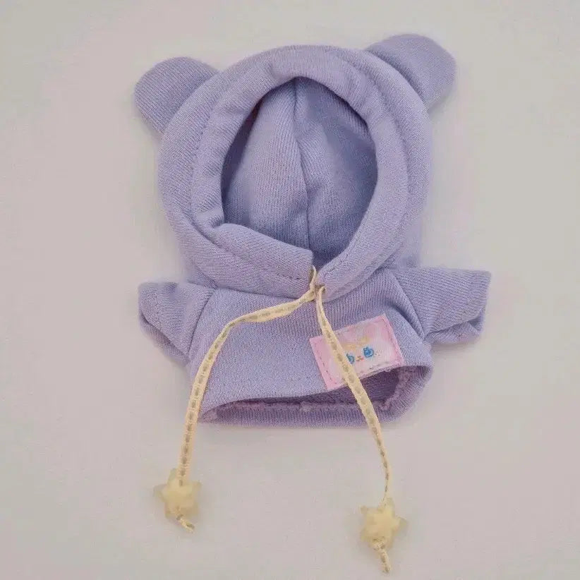 [SOLD OUT] 10cm 인형옷 별사탕 보라색 후드티+트레이닝 바지