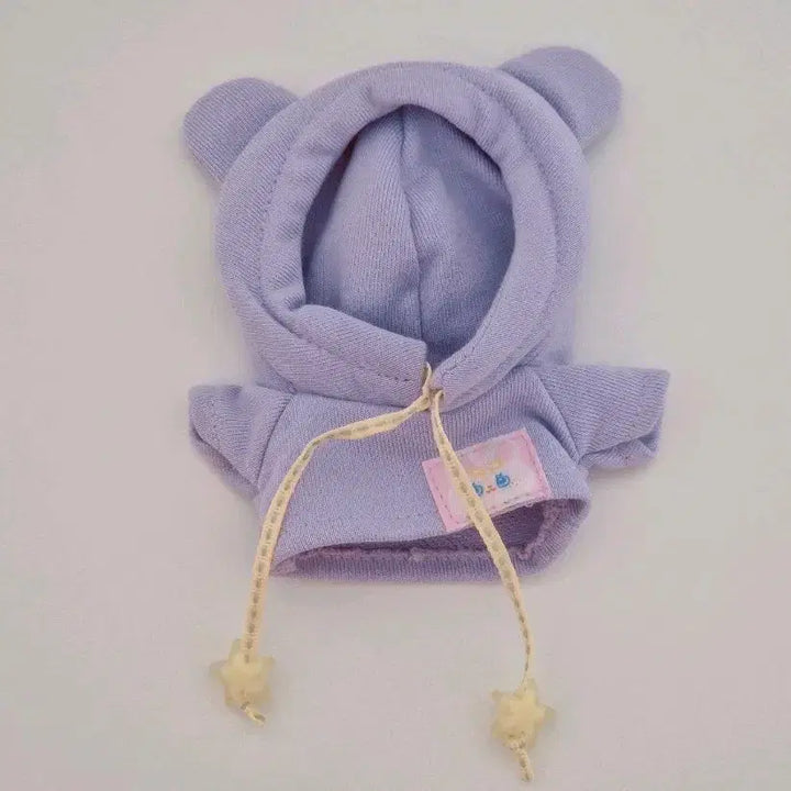[SOLD OUT] 10cm 인형옷 별사탕 보라색 후드티+트레이닝 바지