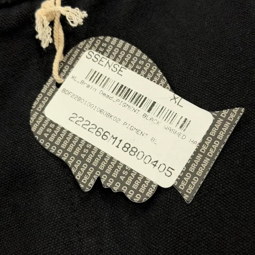 [SOLD OUT] 브레인데드 블랙 워시드 카펜터 트라우저 팬츠 바지 XL