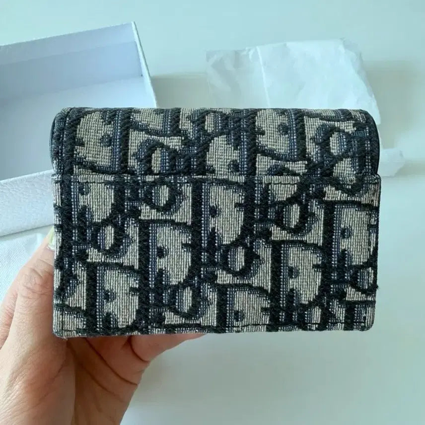 [BUNJANG] Dior Oblique Saddle Card Wallet / 디올 오블리크 새들 카드지갑 풀박스