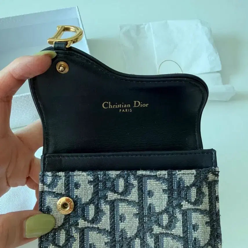 [BUNJANG] Dior Oblique Saddle Card Wallet / 디올 오블리크 새들 카드지갑 풀박스