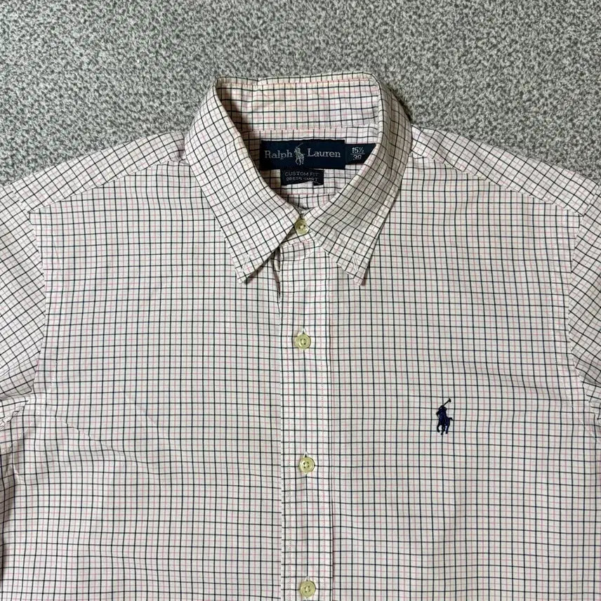 [BUNJANG] Polo Ralph Lauren Custom Fit Checkered Shirt / 폴로 랄프로렌 커스텀핏 체크 셔츠 100