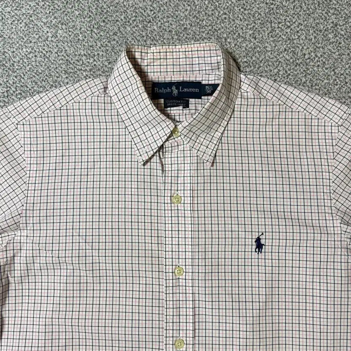 [BUNJANG] Polo Ralph Lauren Custom Fit Checkered Shirt / 폴로 랄프로렌 커스텀핏 체크 셔츠 100