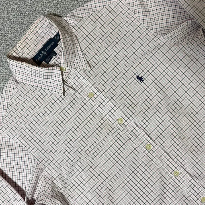 [BUNJANG] Polo Ralph Lauren Custom Fit Checkered Shirt / 폴로 랄프로렌 커스텀핏 체크 셔츠 100