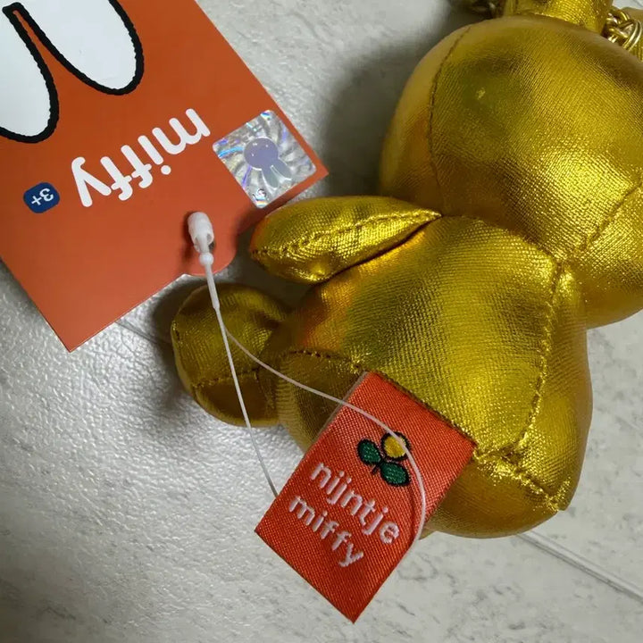 [BUNJANG] Miffy Gold Plush Keychain / 미사용정품) 골드 미피 인형 키링