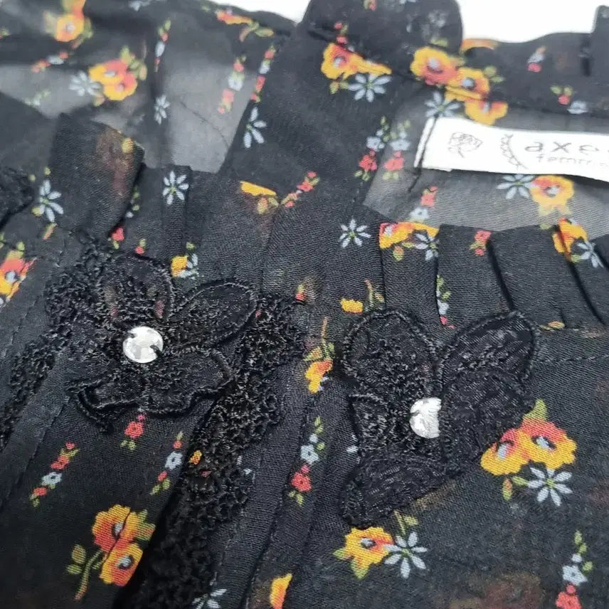 [BUNJANG] Axes Femme Floral Chiffon Blouse / 일본 빈티지 일브엑시즈팜 axes femme 플로럴 쉬폰 블라우스