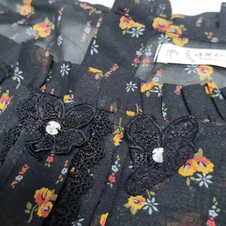 [BUNJANG] Axes Femme Floral Chiffon Blouse / 일본 빈티지 일브엑시즈팜 axes femme 플로럴 쉬폰 블라우스