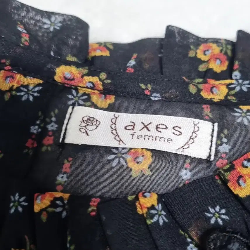 [BUNJANG] Axes Femme Floral Chiffon Blouse / 일본 빈티지 일브엑시즈팜 axes femme 플로럴 쉬폰 블라우스