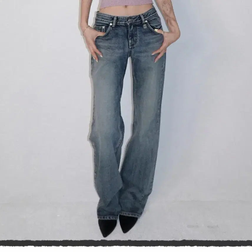 [BUNJANG] Pale Jade Low Vintage Jeans / 페일제이드 로우 빈티지 진