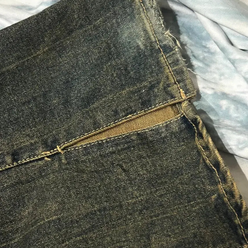 [BUNJANG] Vintage Washed Y2K Bootcut Denim Jeans / 빈티지 감성 워싱 y2k 부츠컷 데님 청바지