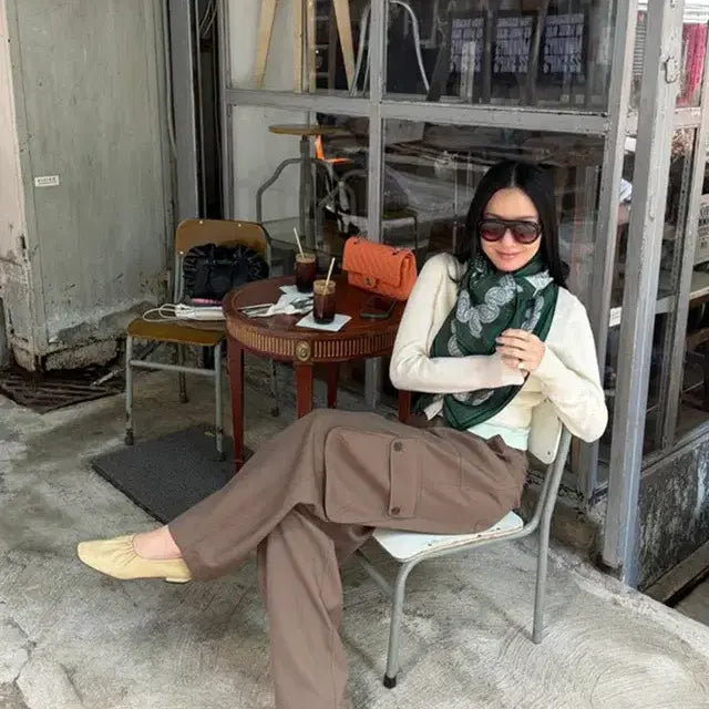 [BUNJANG] Kim Mongkey Many More Mong Ice Wool Cargo Pants Brown / [새상품] 김몽키 매니모어몽 아이스울 카고팬츠 브라운 벌륜팬츠 사이즈조절
