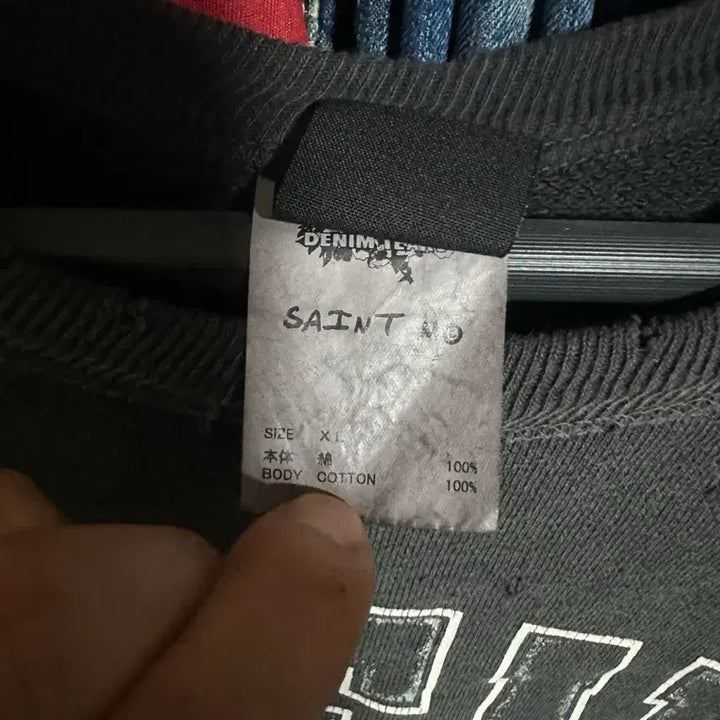 [BUNJANG] Saint Michael x Denim Tears Sweatshirt XL / 생미카엘 x 데님티어스 스웻셔츠 XL 세인트 미카엘