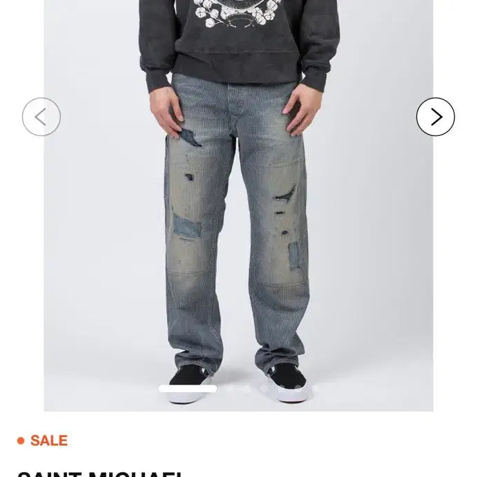 [BUNJANG] Saint Michael x Denim Tears Sweatshirt XL / 생미카엘 x 데님티어스 스웻셔츠 XL 세인트 미카엘