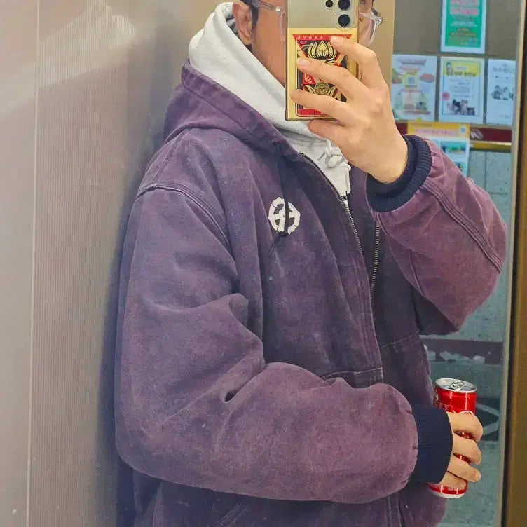 [BUNJANG] Carhartt J140 Dioxide Purple Active Jacket (XL) / 요새날씨에 딱-칼하트 j140 -dioxide purple -xl