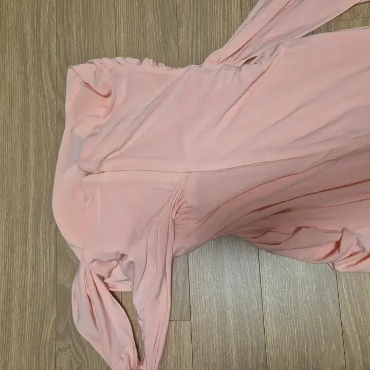 [BUNJANG] Pink One-Shoulder Long Dress / 원숄더 핑크 롱 드레스 파티 2부드레스