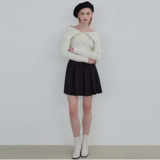 [BUNJANG] Zero Street Cape Off-Shoulder Top / 제로스트릿 케이프 오프숄더