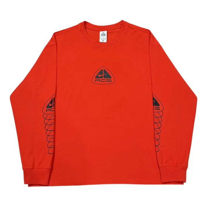 [BUNJANG] Nike ACG Seasonal Longsleeve T-shirt / 나이키 NRG ACG 시즈널 렁스 롱슬리브 피칸테 레드 2XL