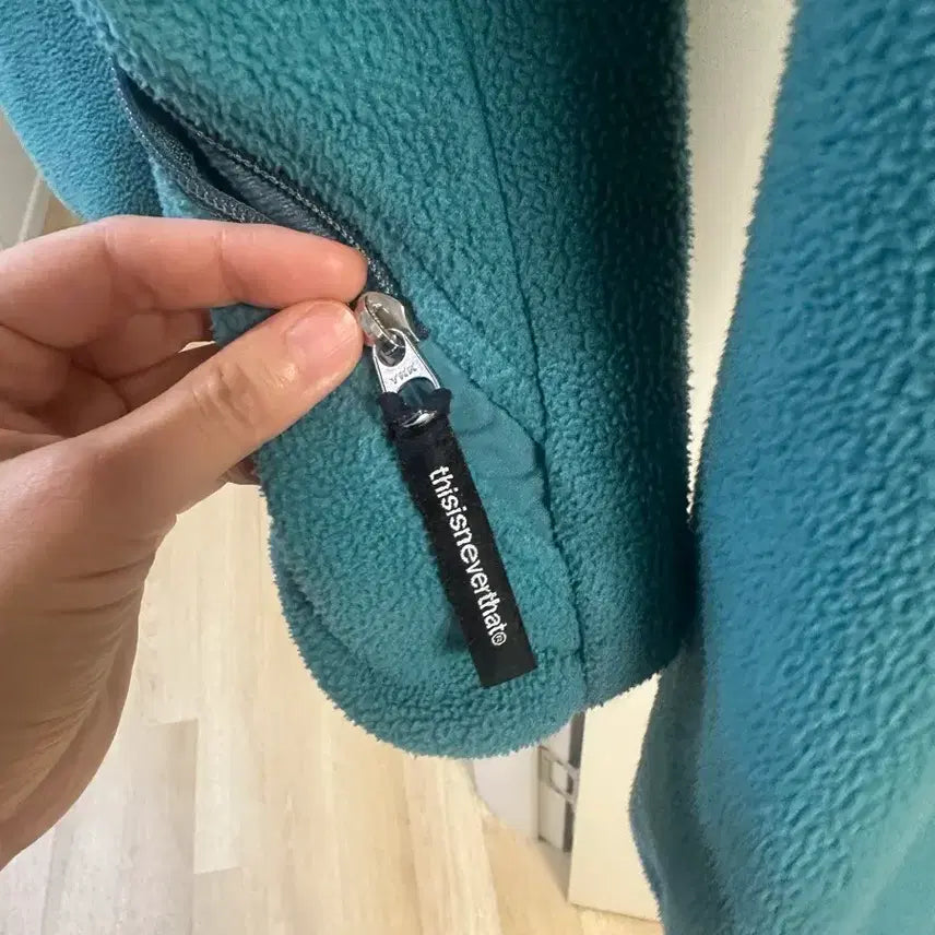 [BUNJANG] thisisneverthat Fleece Jacket Green / 디스이즈네버댓 플리스 자켓 그린