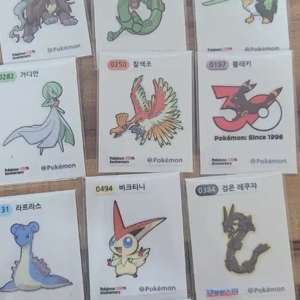 [SOLD OUT] 포켓몬스터 30주년 기념 띠부띠부씰 일괄팝니다