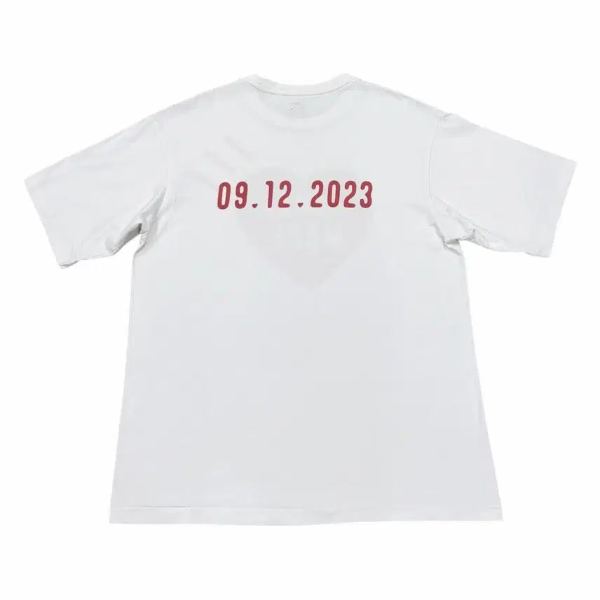 [BUNJANG] Human Made Daily Date Short Sleeve T-shirt / 휴먼메이드 데일리 날짜 반팔티 화이트 L