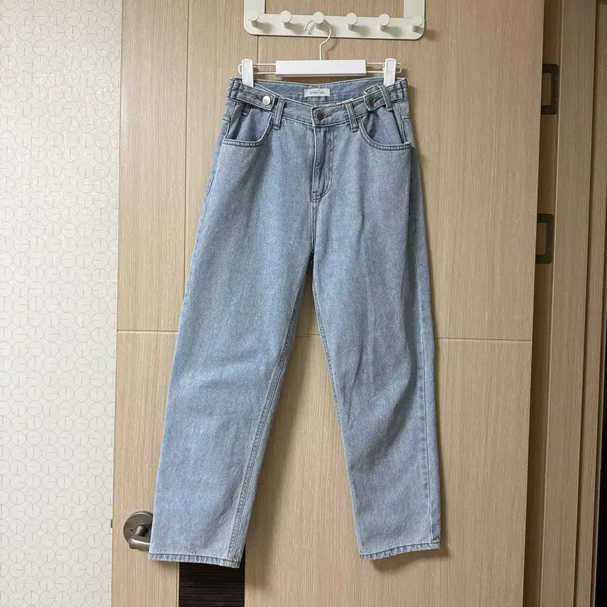 [BUNJANG] SunnyLike Light Wash Denim Wide Pants / 써니라이크 연청 데님 와이드 팬츠