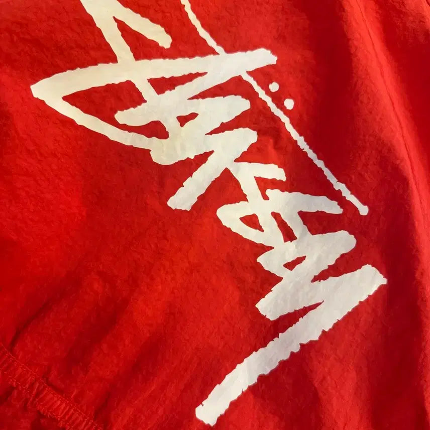 [BUNJANG] (XL) 나이키 X 스투시 윈드러너 자켓 바람막이 하바네로 레드 / (XL) 나이키 X 스투시 윈드러너 자켓 바람막이 하바네로 레드