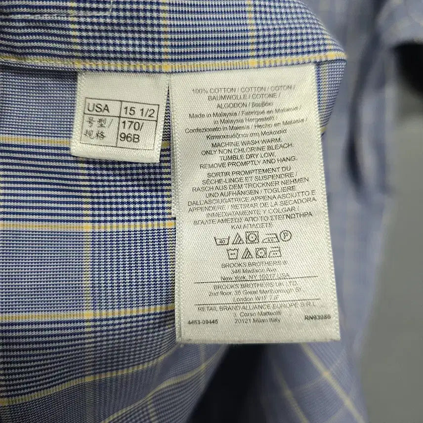 [BUNJANG] 브룩스 브라더스(Brooks Brothers) 슬림핏 체크 셔츠 100 / 브룩스 브라더스(Brooks Brothers) 슬림핏 체크 셔츠 100
