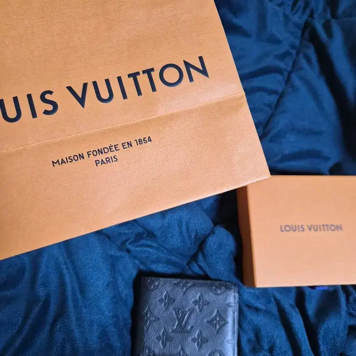 [BUNJANG] Louis Vuitton Black Monogram Bifold Wallet Full Set / 루이비통 블랙 모노그램 반지갑 + 풀박스