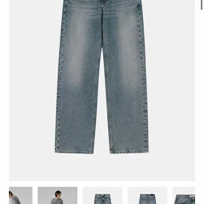 [BUNJANG] Branded 1899 Instant Denim Wide Straight Fit Jeans / 브랜디드 인스턴트데님 1899 빈티지중청컬러