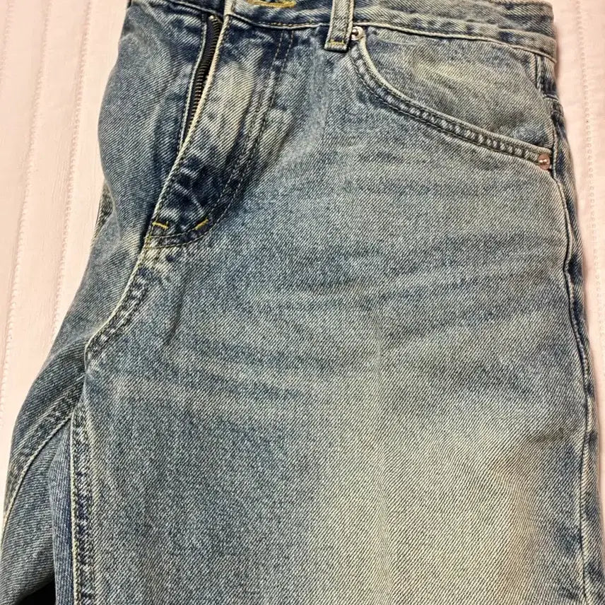 [BUNJANG] Branded 1899 Instant Denim Wide Straight Fit Jeans / 브랜디드 인스턴트데님 1899 빈티지중청컬러