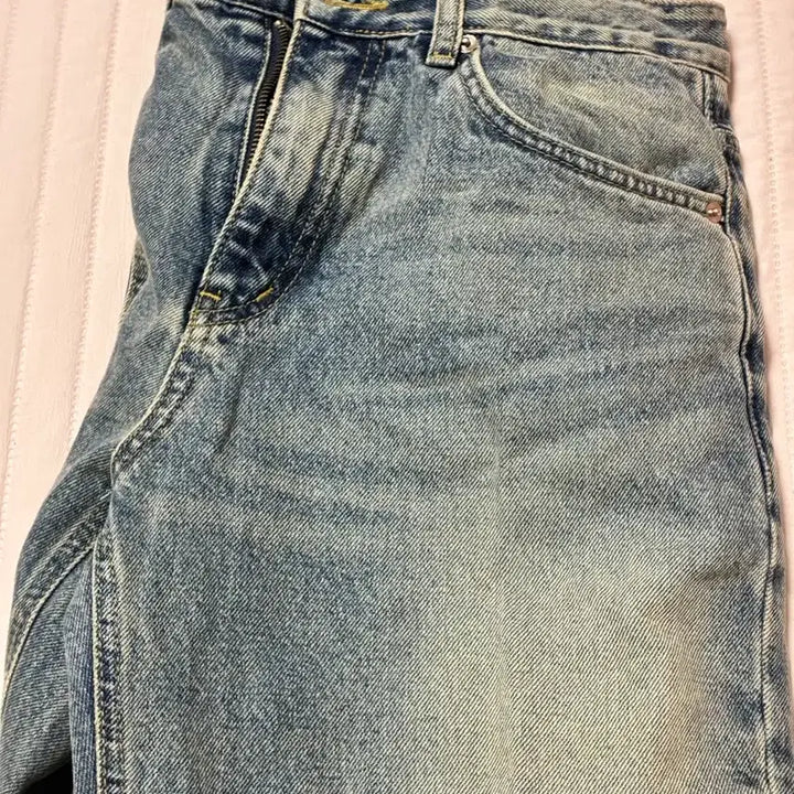 [BUNJANG] Branded 1899 Instant Denim Wide Straight Fit Jeans / 브랜디드 인스턴트데님 1899 빈티지중청컬러
