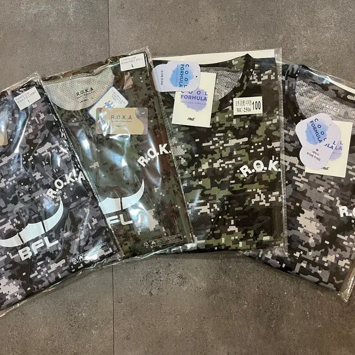 [BUNJANG] ROKA Coolformula Short Sleeve T-shirts (2) + Long Sleeve T-shirts (2) Set / ROKA 쿨포뮬러 반팔티2장 + 긴팔티2장
