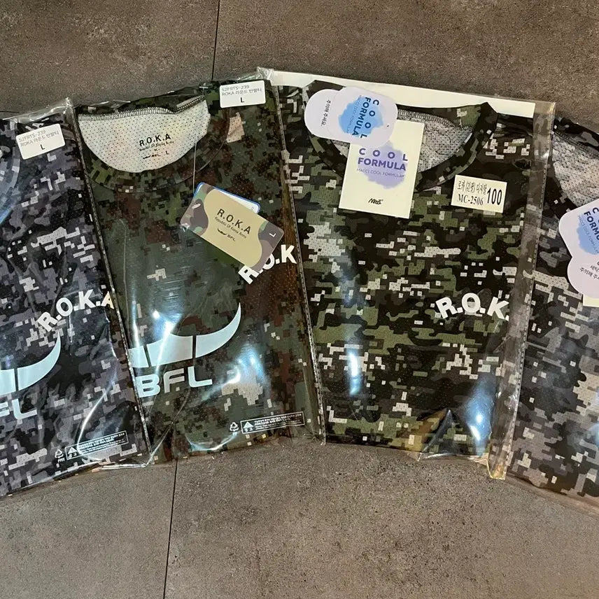 [BUNJANG] ROKA Coolformula Short Sleeve T-shirts (2) + Long Sleeve T-shirts (2) Set / ROKA 쿨포뮬러 반팔티2장 + 긴팔티2장
