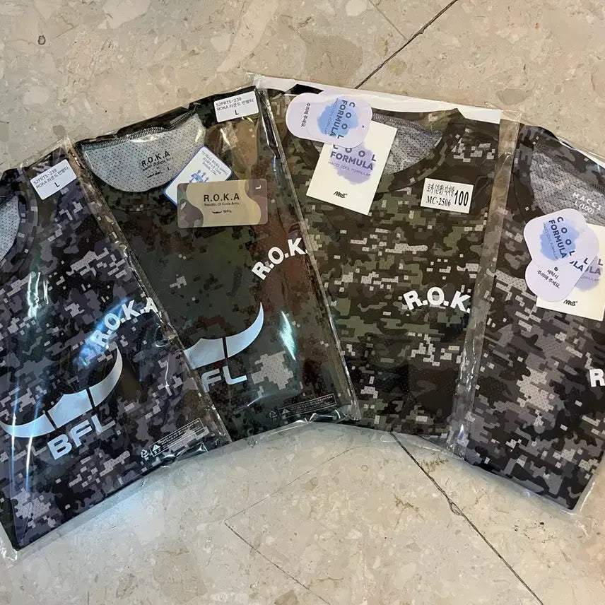 [BUNJANG] ROKA Coolformula Short Sleeve T-shirts (2) + Long Sleeve T-shirts (2) Set / ROKA 쿨포뮬러 반팔티2장 + 긴팔티2장