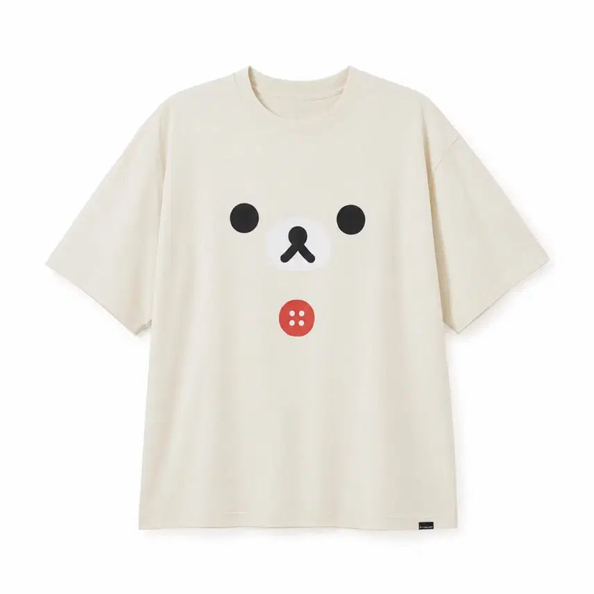 [BUNJANG] Spao Rilakkuma Short Sleeve T-Shirt Ivory / 스파오 리락쿠마 반팔 티셔츠 아이보리