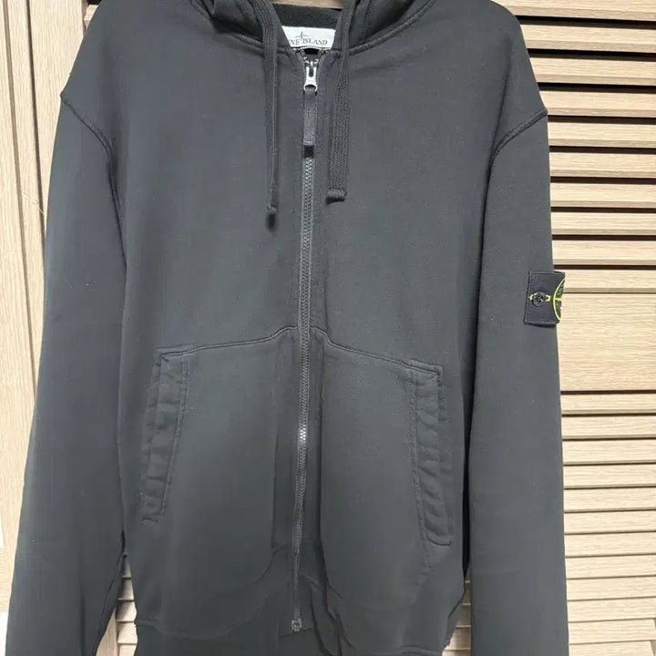 [BUNJANG] Stone Island Black Hoodie L / 스톤아일랜드 블랙 후드집업 L