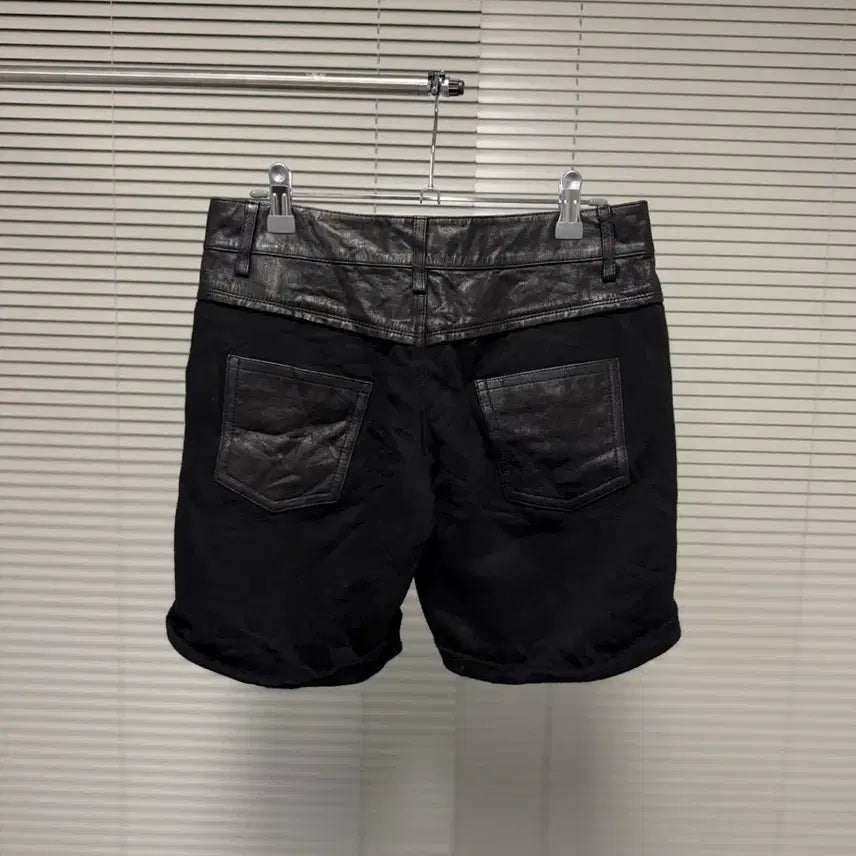 [BUNJANG] radiate Lambskin Panel Shorts / radiate 램스킨 패널 쇼츠