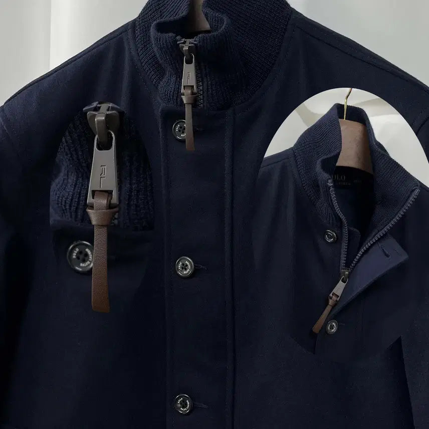 [BUNJANG] Polo Ralph Lauren A-1 Aviator Wool Down Flight Bomber Jacket / 폴로 랄프로렌 A-1 에비에이터 울다운 플라이트 보머 자켓