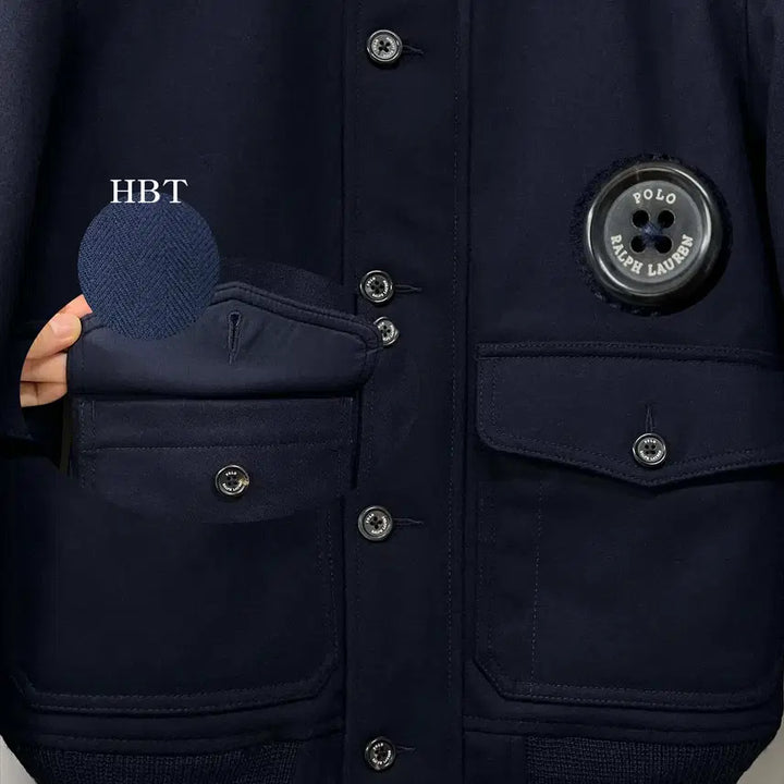 [BUNJANG] Polo Ralph Lauren A-1 Aviator Wool Down Flight Bomber Jacket / 폴로 랄프로렌 A-1 에비에이터 울다운 플라이트 보머 자켓