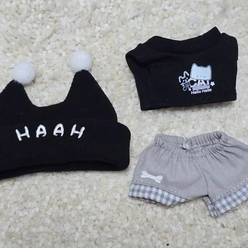 [BUNJANG] 10cm Doll 3-Piece Casual Set / 10cm 인형옷 3피스 캐주얼 세트