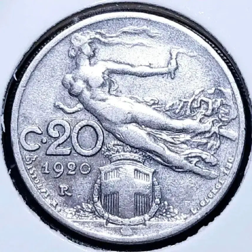 [BUNJANG] Italian 1920 20 Centesimi Coin / 이탈리아 1920년 20센테시미.외국주화 주화 화폐 동전