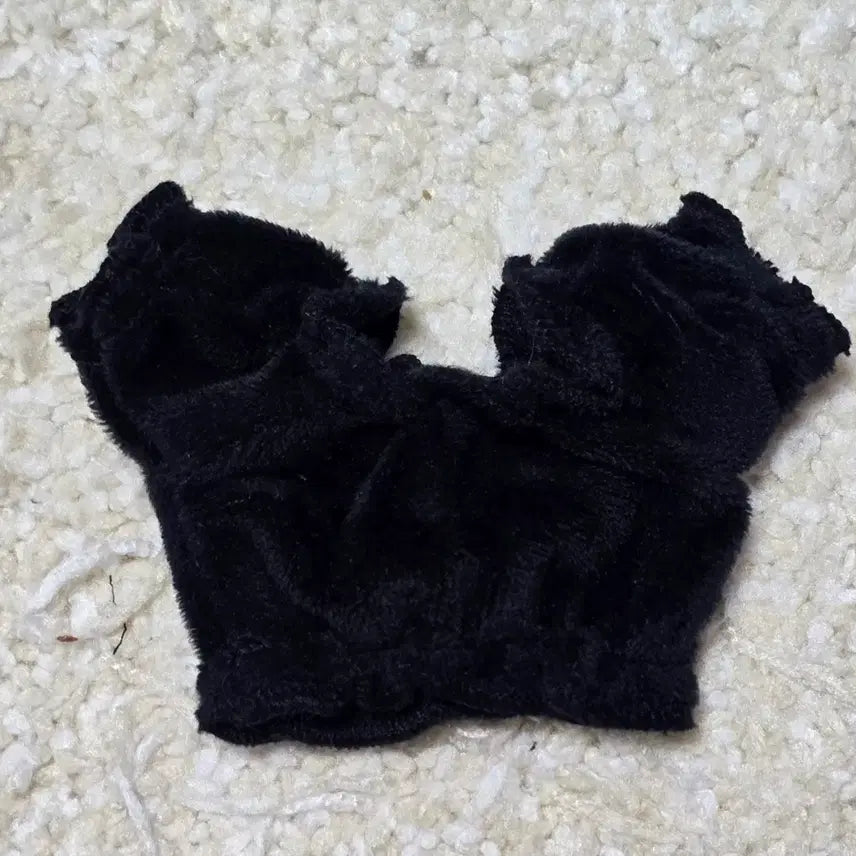 [BUNJANG] 10cm Doll Black Pleated Dress / 10cm 인형용 주름핏 원피스 블랙