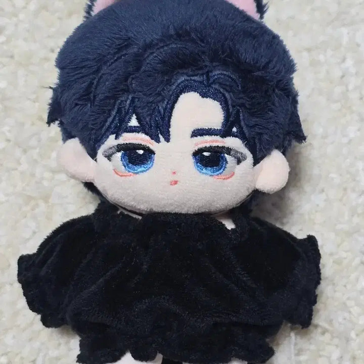[BUNJANG] 10cm Doll Black Pleated Dress / 10cm 인형용 주름핏 원피스 블랙