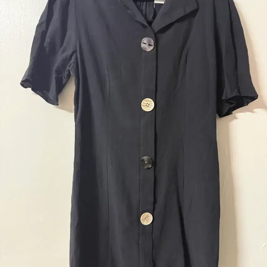 [BUNJANG] Linen V-neck Collar Dress / 여름 린넨 브이넥 카라 원피스 (착샷O)